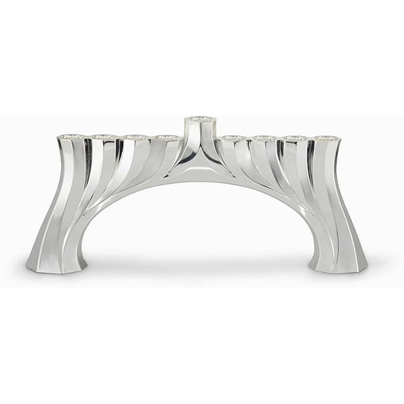 Silver-Plated Bridge, 9 Candle Holder Menorah
