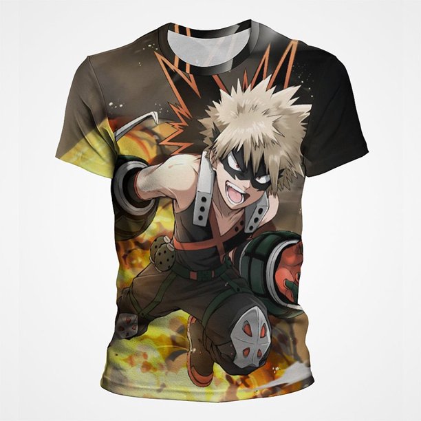 2023 Nuevo Anime My Hero Academia Kuroko Sin Cesta Impresión 3D Camiseta Hombres Mujeres Verano Casual Manga Corta Cool