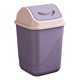 thumbnail image 2 of Square Trash Can With Lid Office Bathroom Waste Bin Plastic Garbage Bin Odor Control Small Space Desk Side Bin, 2 of 6