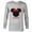 Athletic Heather, variant on Minnie Mouse Mamá Mom Red Bow Family Día de la Madre - Long Sleeve T-Shirt for Men - Customized-Athletic Heather