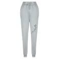 thumbnail image 3 of IROINNID Sales Sweatpants for Women Wide Leg Oversized Fall Winter Fitness Sport Printing Elastic Waist Long Sweatpants,Gray, 3 of 3
