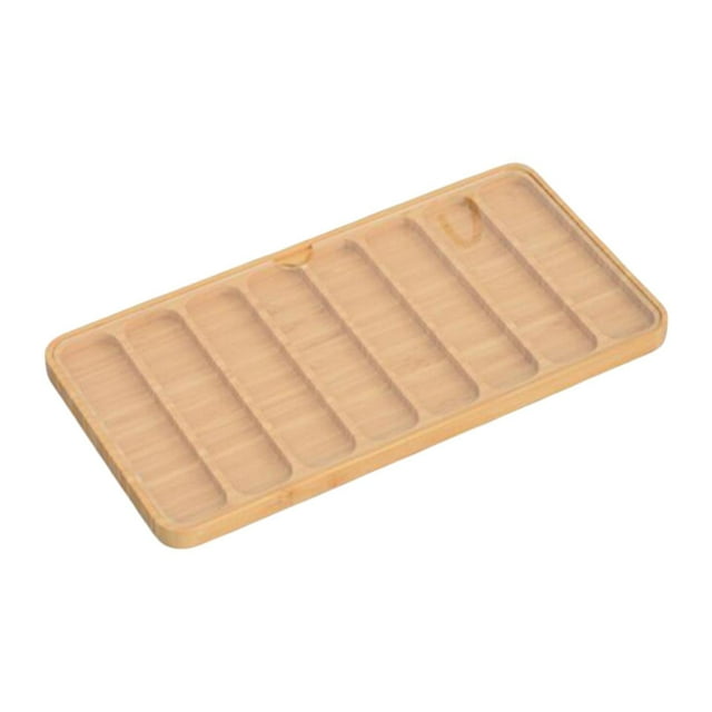Organizador de correas de reloj de madera, soporte para cables de moda, hecho a mano, multifuncional. 8 cuadrícula
