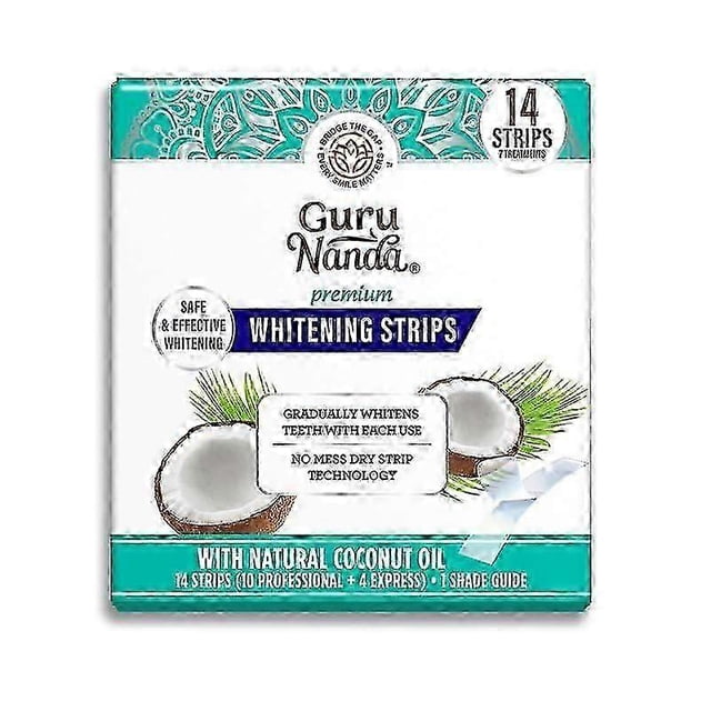 GuruNanda Coconut Oil Whitening Toothpaste Mint-flavored Whitening Strip Yellow Toothpaste-HD