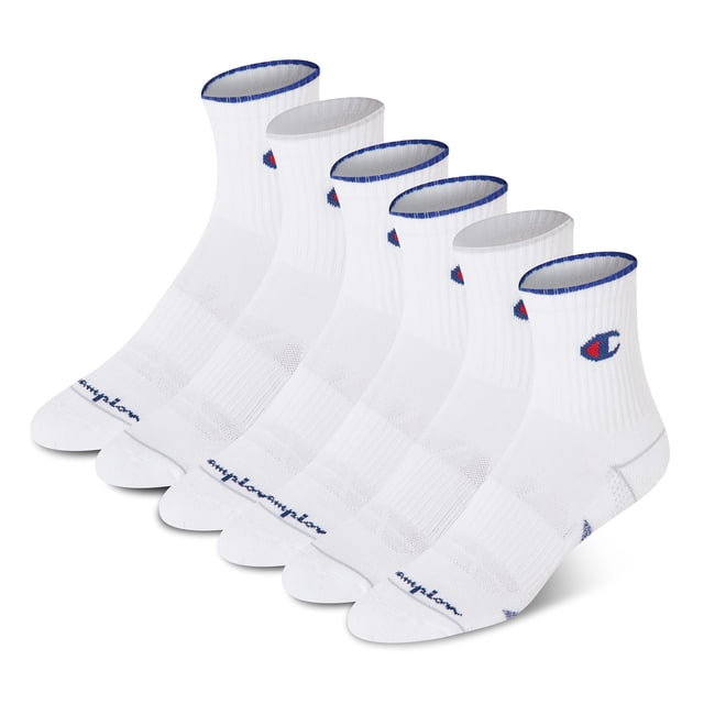 Calcetines Champion High Quarter para mujer, paquete de 6