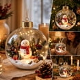 thumbnail image 6 of DefiDgd Lighted Clear Acrylic Christmas Ball Ornament,3D Miniature Snowy Winter Scene Hanging Bauble With Gold Cap for Xmas Tree Holiday Home Decor,Gift, 6 of 7