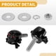 thumbnail image 5 of Tornillos de matrícula universales para motocicleta M6 de Unique Bargains, cubierta de 38 mm, kit de tornos de matrícula antirrobo de aleación de aluminio negro, 4 piezas, 5 of 6