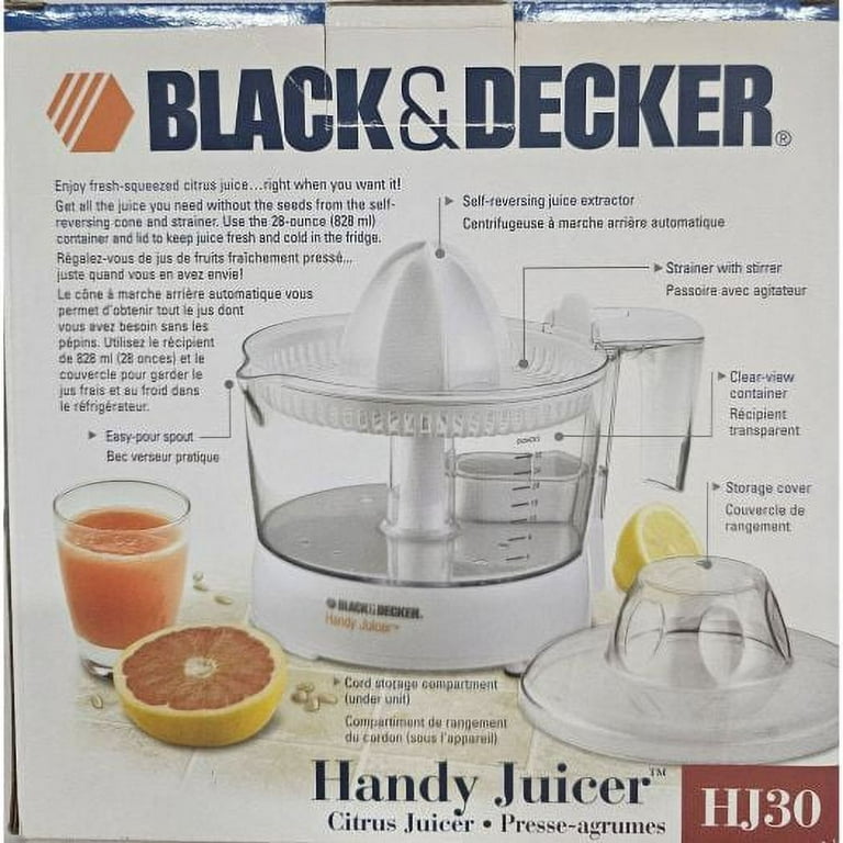 Black & Decker JE30 Citrus Juicer (220 Volt) for Overseas use (220/240v)