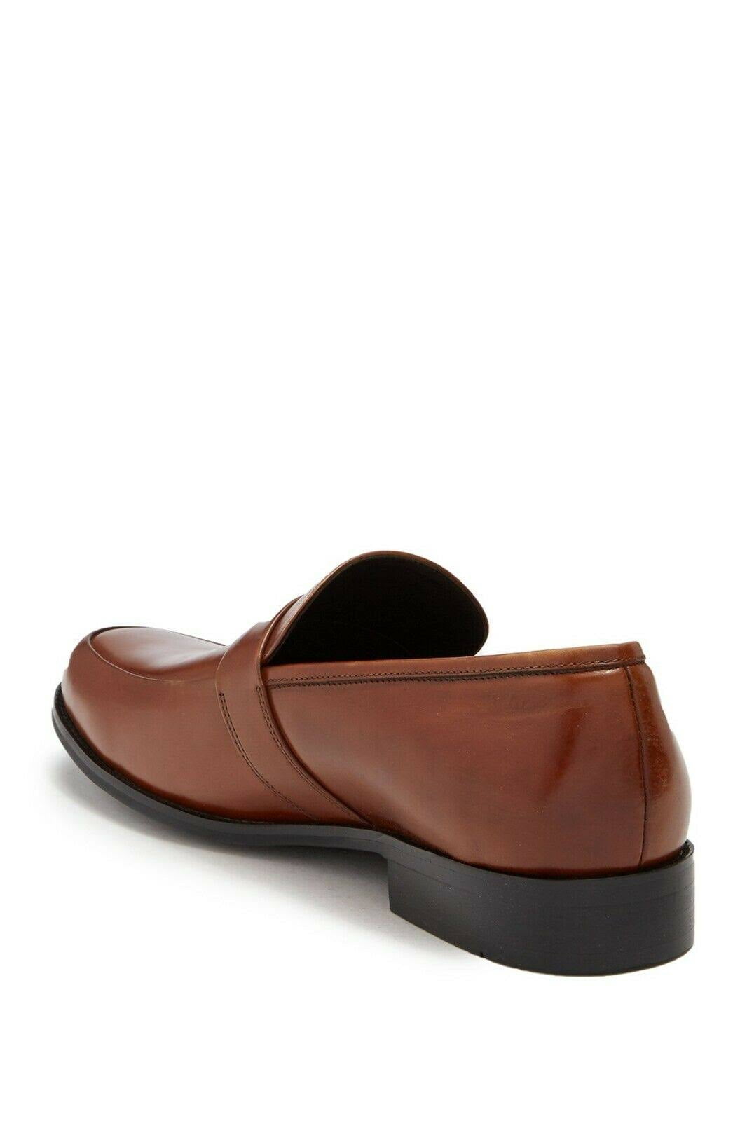 Karl Lagerfeld Paris Men Leather Loafer Cognac Brown Size 9.5 Karl Lagerfeld Paris Leather Loafers Cognac Mens Size 10.5 M  main image 2