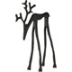 thumbnail image 1 of Black Reindeer Xmas Decorations Modern Standing Deer Figurines for Mantel Tabletop Office Holiday Decor, 1 of 5
