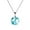 Round, variant on MATROOY Resin Ball Moon Pendant Necklace Blue Sky White Cloud Chain Necklace JewelrO-cx-Moon