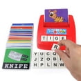 thumbnail image 1 of Juego de letras a juego, ortografía y reconocimiento de palabras del alfabeto con 26 bloques de CACAGOO Bandeja a juego, 1 of 7