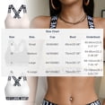 thumbnail image 3 of hoksml Women's Crisscross Back Sports Bra, LOVE Letter Print Light Support Ribbed Workout Bra, 3 of 9