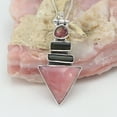 thumbnail image 5 of Pink Opal Necklace Sterling Silver Tourmaline Pendant Gemstone Pendant with Chain for Women, 5 of 11