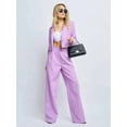 thumbnail image 6 of 2 Piece Outfits for Women Dressy Blazer Jackets High Waisted Straight Leg Pants Suits Set Business Casual Purple XXL, 6 of 9