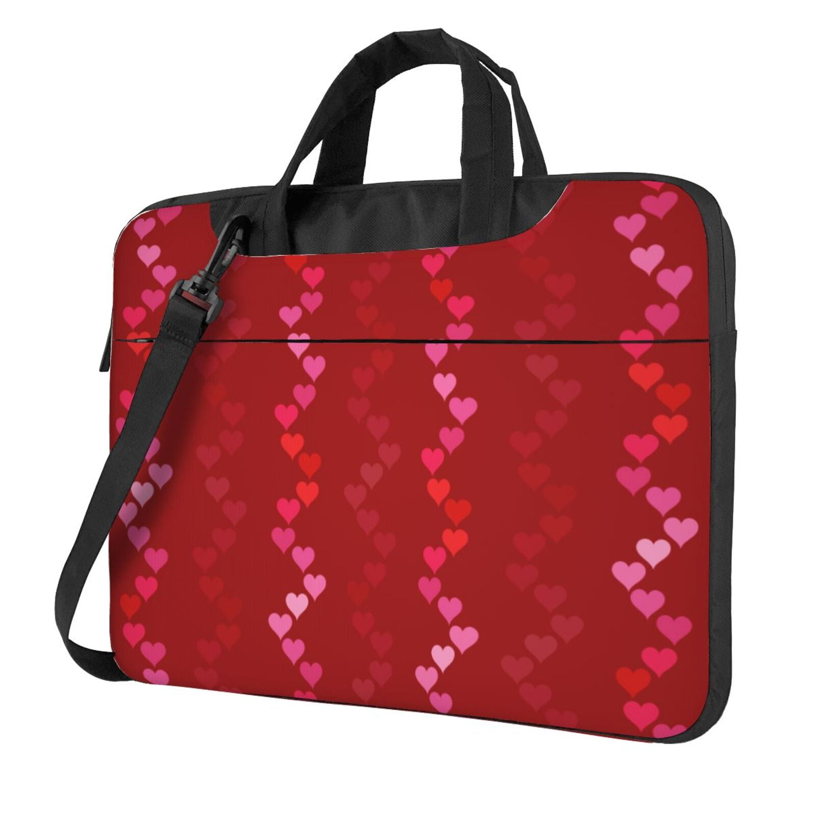 Red Heart Romance Laptop Bag, 13 inch Laptop or Tablet, Business Casual