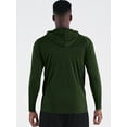 thumbnail image 6 of NELEUS Mens UPF 50+ Long Sleeve Shirts Hoodies Sun Protection Workout Dry Fit,Olive Green,US Size M, 6 of 7