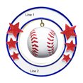 thumbnail image 4 of Personalized Baseball Ornament 2024 - Sports Ornaments for Christmas Tree, World Series Ornament, Trainer Ornament, Gifts for Baseball Players - Baseball Circle - Free Customization, 4 of 10