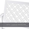 thumbnail image 3 of Grand Patio Decorative Metal Outdoor Bench, White, 3 of 8
