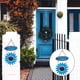 thumbnail image 1 of Flor colgante de pared de hierro metálico, cartel de bienvenida para puerta dentera, licencia de porche, casa de vacaciones, hogar, exterior, decoració Azul perfecl Cartel de bienvenida, 1 of 8