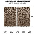 thumbnail image 2 of Brown Gradient Leopard Print Curtains-blackout Curtains Bedroom Decor Living Room Darkening Grommet Window Drapes 2 Panels Set 41"x63", 2 of 2