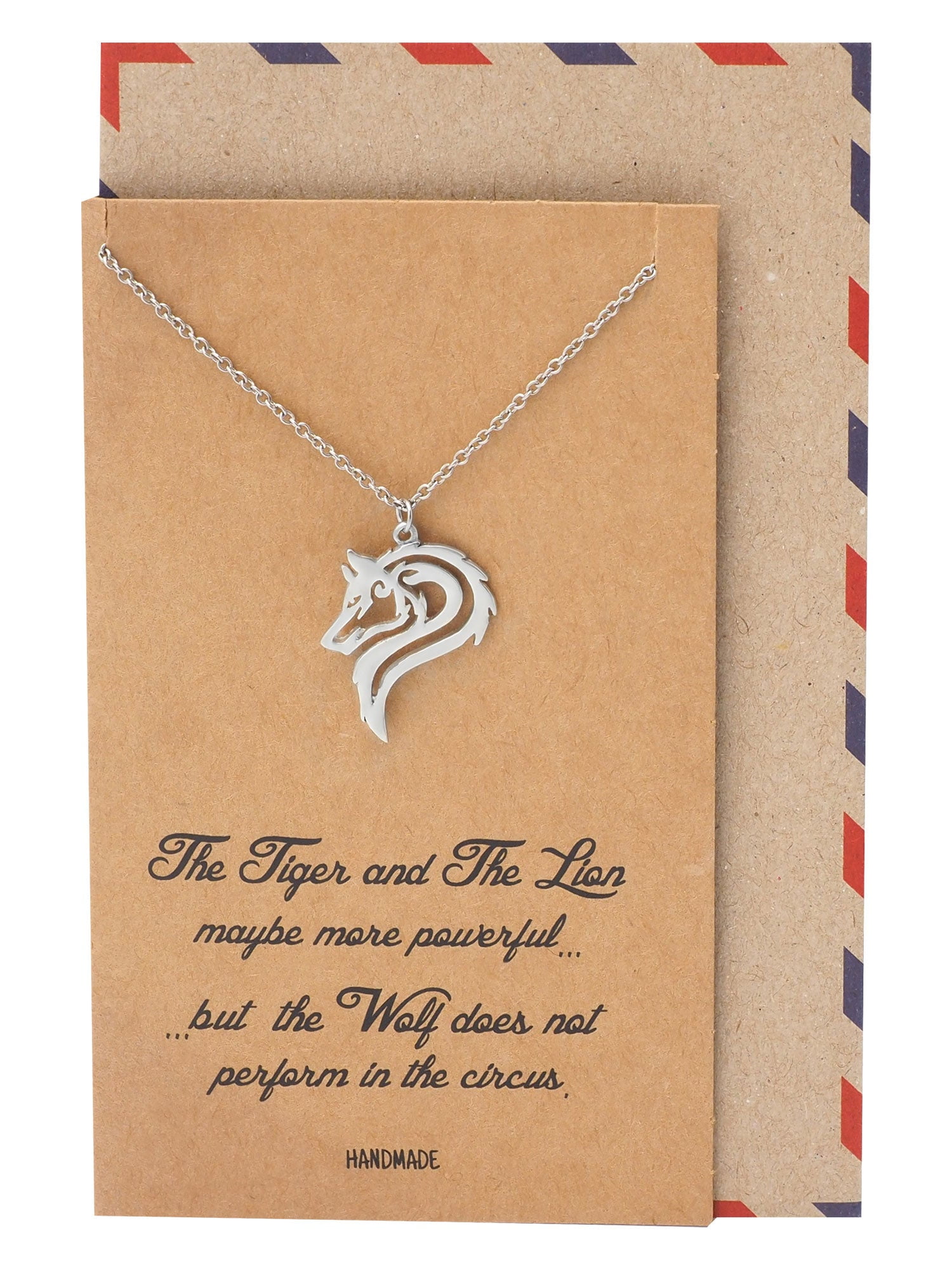 Quan Jewelry Best Gifts Wolf Necklace 