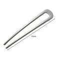 thumbnail image 6 of Opvise French Style Hair Stick U-Shaped Large Hair Clip Thick Long Hair Metal Hairpin Decorative Secure Hold Bun Holder Red, 6 of 8