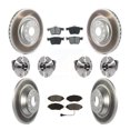 thumbnail image 1 of Transit Auto Front Rear Hub Bearings Assembly Coated Disc Brake Rotors and Semi-Metallic Pads Kit (10Pc) for Car 2018-2022 Volkswagen Tiguan AWD - Left Right Side (Driver Passenger) KBB-115287, 1 of 11