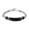 thumbnail image 1 of Pulsera para hombre Strade Fareast Limited cadena de eslabones Acero inoxidable regalo Negro, 1 of 8