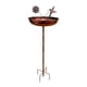thumbnail image 1 of Comedero para pájaros con bandeja y estaca para baño de pájaros, ideal para de jardín, porche y barandilla exterior., 1 of 9