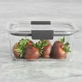 thumbnail image 4 of Rubbermaid Brilliance Plastic Food Storage Container, 1.1 L, 4 of 5