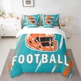 thumbnail image 2 of jejeloiu Rugby Game Gaming 7-Piece Bedding Comforter Set,Football Sport Lover King Bedding Sets For Kids Reversible, 2 of 8
