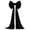 Black, variant on 5.9-Ft Velvet Christmas Tree Bow, Oversized Giant Bow with Long Ribbon Tails, 15.75 x 70.87 in, Tree Topper for Wedding, Birthday, Party & Holiday Decor