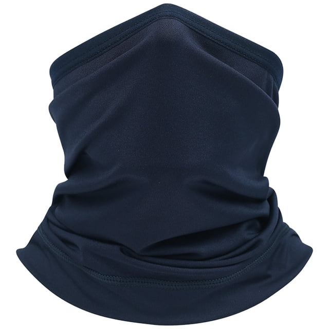 QualitChoice UV Resistant Head Scarf Warp Neck Cover Dustproof Mask Face Cover Drying Headscarf for Riding Cycling sapphire blue Fit head circumference: 54-58cm 1Set