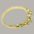 thumbnail image 5 of LBG British Made 14k Yellow Gold Natural Opal Womens Promise Ring - 33 size options - Size 9.5, 5 of 9