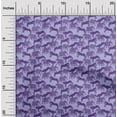 thumbnail image 2 of oneOone Cotton Poplin Violet Fabric Elephant Craft Projects Decor Fabric Printed By The Yard 42 Inch Wide, 2 of 5