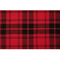 thumbnail image 6 of Holiday Time Buffalo Plaid Woven Polyester Cotton Tablecloth, 1 Piece, Red and Black, 60 in x 102 in, 6 of 6