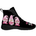thumbnail image 4 of Aidianart Womens Breast Cancer Awareness Gnomes High Top Sneakers High Top Shoes Size 14, 4 of 5