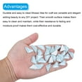thumbnail image 4 of 200g Crystal Glass Mosaic Tiles, Irregular Triangle Mosaic Tiles Bulk for Craft DIY Hobbies Art Project Sky Blue, 4 of 6