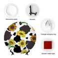 thumbnail image 4 of Wukai Sunflowers Country Print Decorative Plate for Display,Bone China Decorative Plate, Ceramic Dinner Plate with Stand, Vertical Ceramic Plate-10in, 4 of 6