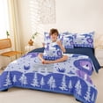 thumbnail image 3 of Erosebridal Blue Lion Kids Bedding Comforter Set 7pcs, Cute Zoo Animal Queen Bedding Sets, 3 of 7