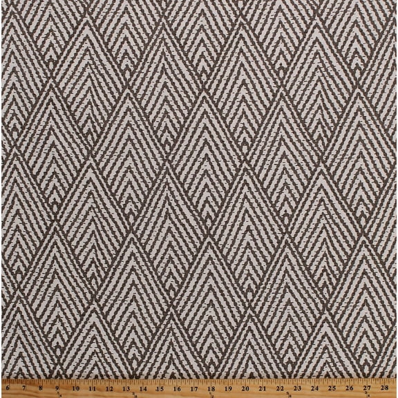54" Decorator Weight Diamonds Pattern Zigzags Dashes Bead-Look Lacefield Tahitian Stitch in Tusk Home Decor Upholstery Fabric by the Yard (lacefield-tahitian-tusk)