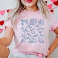 thumbnail image 2 of Coquette Seashell Tees Beach Coastal Retro Summer Vibes Coquette Tshirt Vintage Summer T Shirts, 2 of 4