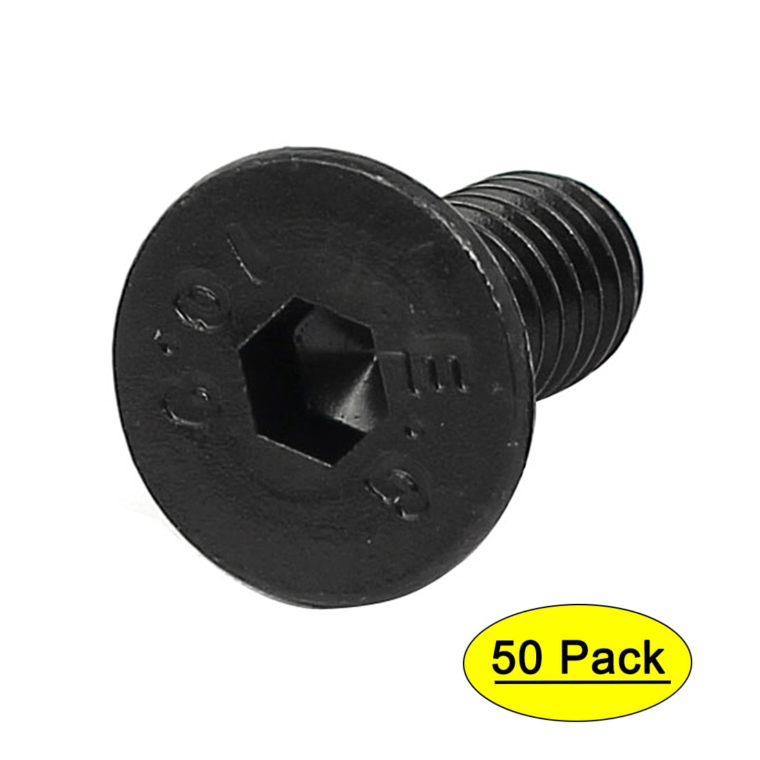 1/4" x 5/8" Grade 10.9 Countersunk Flat Head Hex Socket Cap Screw Black