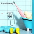thumbnail image 4 of Cepillo de dientes eléctrico para niños con dibujos animados para niños con cabezal de repuesto ultrasónico IPX7, impermeable, recargable, cepillo de dientes sónico, 4 of 5