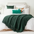 thumbnail image 4 of Forest Green Throw Blanket,Knitted Christmas Green Blanket for Couch Bed,Home Decor,60"x80", 4 of 8