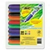 BIC Great Erase Grip Chisel Tip Dry Erase Marker, Assorted, 30/Pack
