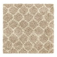 thumbnail image 3 of Unique Loom Trellis Shag Collection Area Rug - Ruby (3' 3" Square Light Brown/Ivory), 3 of 11