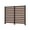 Brown, variant on VEIKOUS Outdoor Fence Privacy Screen, 60"H x 40"W Freestanding Garden Screen W/Metal Stakes for Pool, Trash Enclosure, White
