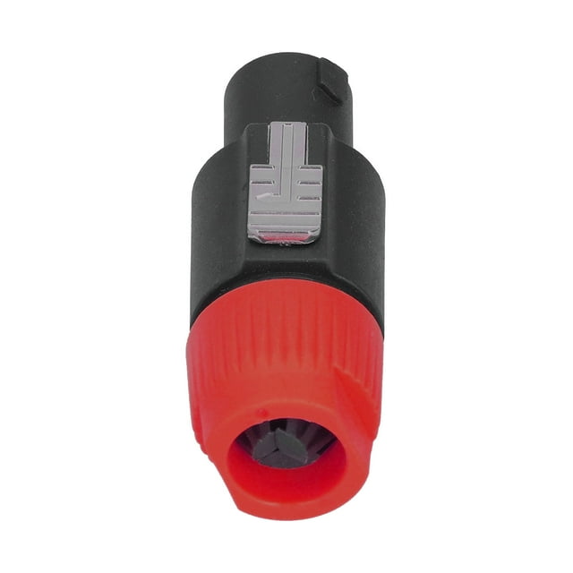 Conector de cable de amplificador de potencia de audio con bloqueo giratorio y 4 clavijas para altavoz de 4 polos CNL4FC (rojo)