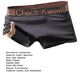 thumbnail image 6 of zeranth Men Boxers Elastic Mid Waist Letter Pattern Soft Breathable U Convex Quick Dry Moisture-wicking Firm Stitching Men Underpants Underwear, 6 of 6